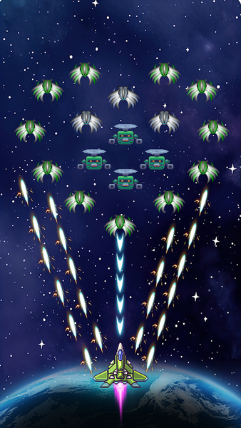 Galaxy Fight: Aircraft Shooter - Gameplay image of android game