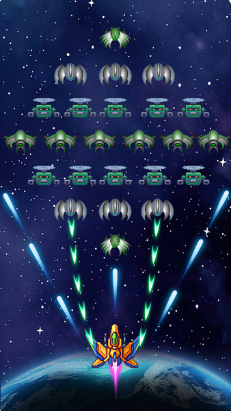 Galaxy Fight: Aircraft Shooter - Gameplay image of android game