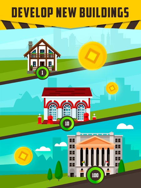 City Merge - idle building bus - عکس بازی موبایلی اندروید