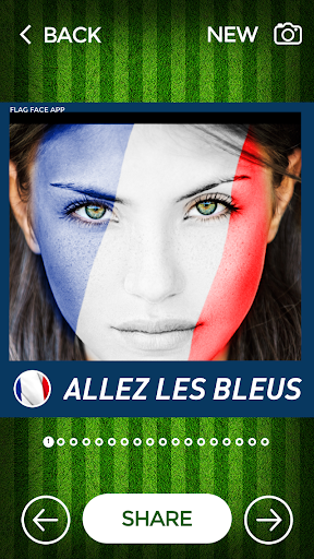 FlagFace - paint your Face - Image screenshot of android app