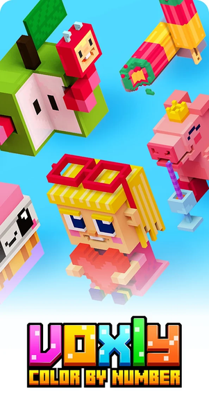 Voxly: ۳D Color by Number. - عکس برنامه موبایلی اندروید