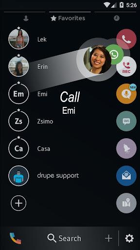 Theme Dialer Black White - Image screenshot of android app