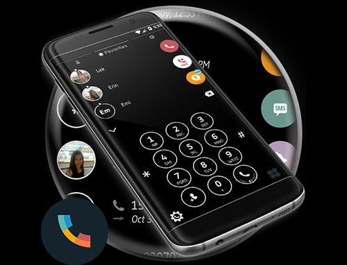 Theme Dialer Black White - Image screenshot of android app