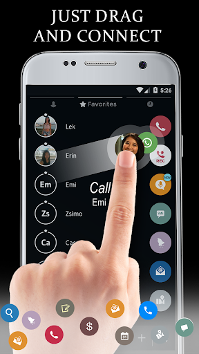 Theme Dialer Black White - Image screenshot of android app