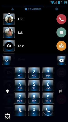 Theme Dialer Dusk Blue - Image screenshot of android app