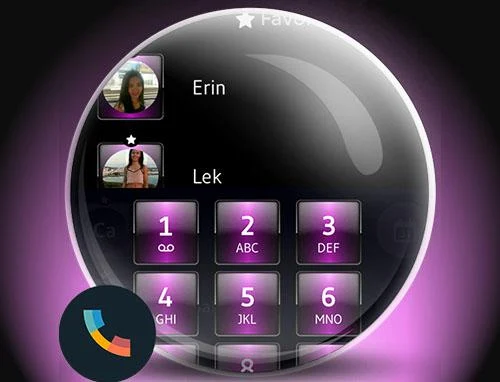 Theme Dialer Dusk Pink - Image screenshot of android app