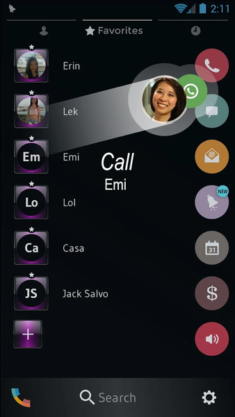 Theme Dialer Dusk Pink - Image screenshot of android app