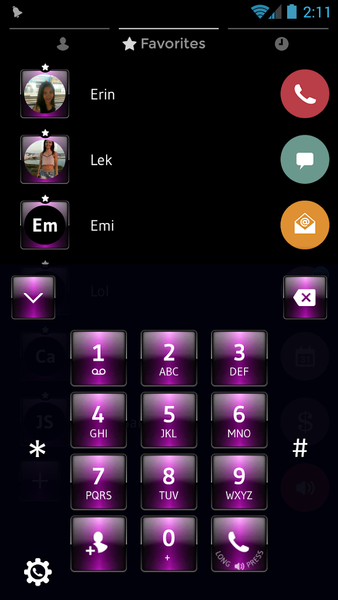 Theme Dialer Dusk Pink - Image screenshot of android app