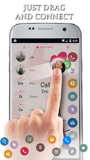 Theme Dialer Glass Paris - Image screenshot of android app