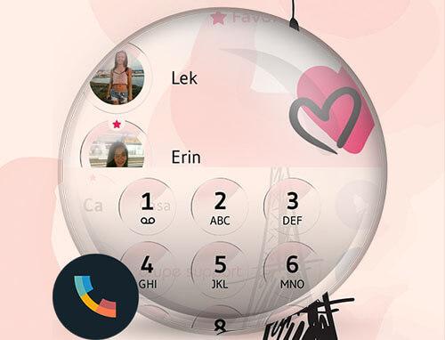Theme Dialer Glass Paris - Image screenshot of android app