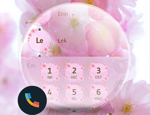 Theme Dialer Love Sakura - Image screenshot of android app