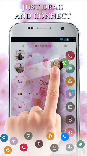 Theme Dialer Love Sakura - Image screenshot of android app
