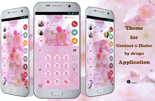 Theme Dialer Love Sakura - Image screenshot of android app
