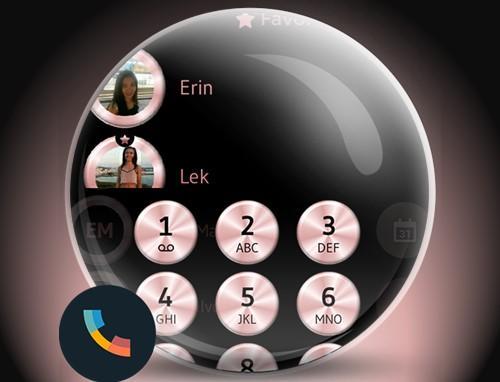 Theme Dialer Metal Rose Gold - Image screenshot of android app