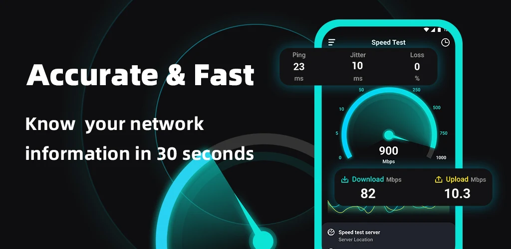 Speed Test-Test internet speed - عکس برنامه موبایلی اندروید