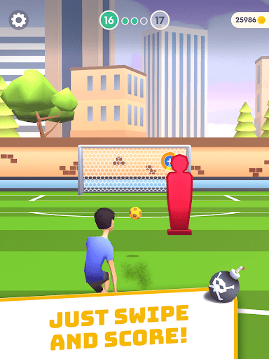 Flick Goal! - Gameplay image of android game