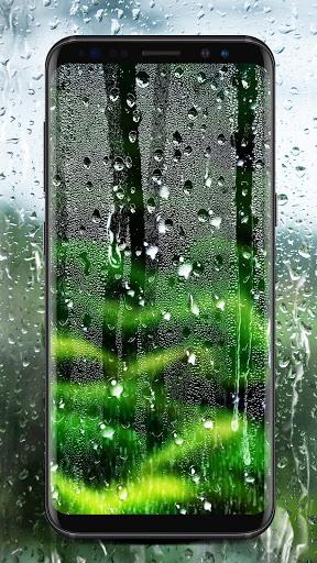Waterdrops Live Wallpaper 2018 - Image screenshot of android app