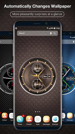 Analog Digital Clock on Screen Live Wallpaper ۲۰۱۹ - عکس برنامه موبایلی اندروید
