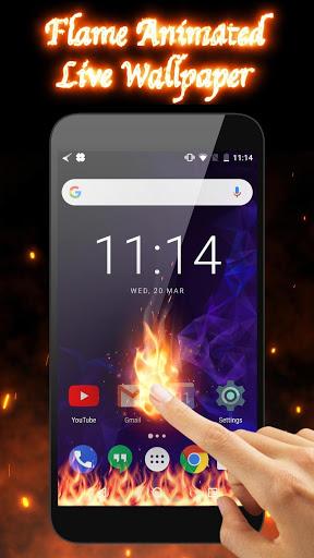 3D Flame Animated Fire Live Wallpaper - Image screenshot of android app