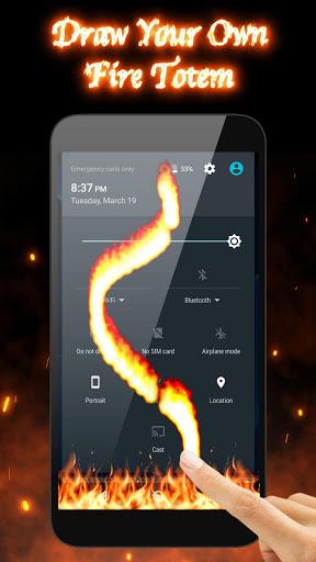 3D Flame Animated Fire Live Wallpaper - Image screenshot of android app