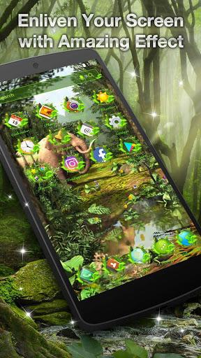 3D Nature Forest Animal Live Wallpaper & Launcher - Image screenshot of android app