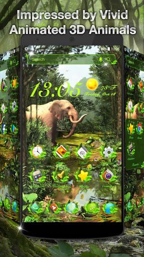 3D Nature Forest Animal Live Wallpaper & Launcher - Image screenshot of android app