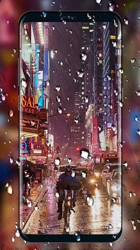 Waterdrops - Real Rain Live Wallpaper - عکس برنامه موبایلی اندروید