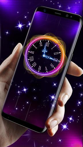 Running Clock Live Wallpaper - Image screenshot of android app