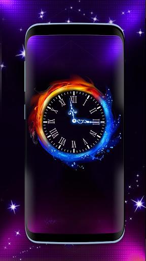 Running Clock Live Wallpaper - Image screenshot of android app