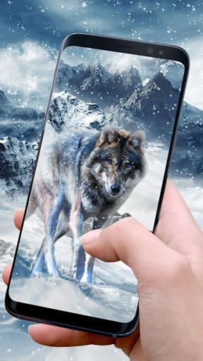 Ice Wolf Live Wallpaper - عکس برنامه موبایلی اندروید