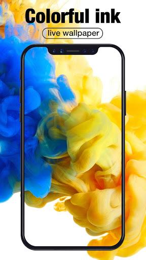 Colorful Ink Live Wallpaper for Free - Image screenshot of android app