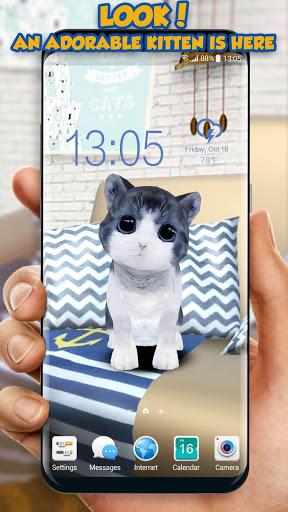 3D Cat Teaser Live Wallpaper - Image screenshot of android app