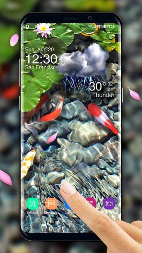 Koi Fish Live Wallpaper - Image screenshot of android app