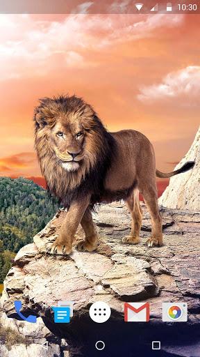 Lion Live Wallpaper Free - Image screenshot of android app