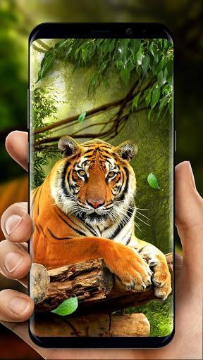 Moving Tiger Live Wallpaper - Image screenshot of android app