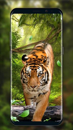Moving Tiger Live Wallpaper - Image screenshot of android app