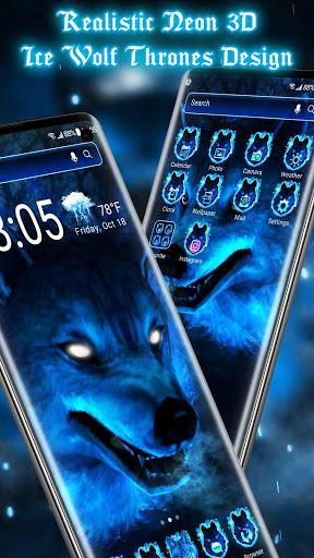 ۳D Ice Wolf Live Wallpaper - عکس برنامه موبایلی اندروید