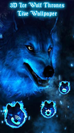 ۳D Ice Wolf Live Wallpaper - عکس برنامه موبایلی اندروید