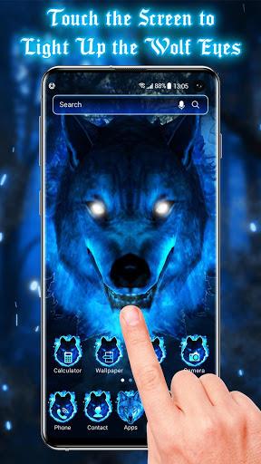 3D Ice Wolf Live Wallpaper - Image screenshot of android app