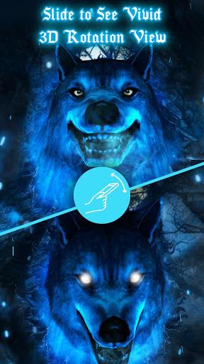 ۳D Ice Wolf Live Wallpaper - عکس برنامه موبایلی اندروید