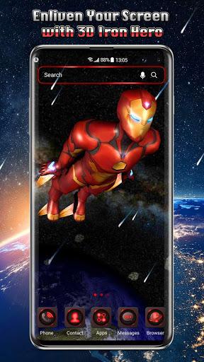 3D Iron Hero Live Wallpaper - Image screenshot of android app