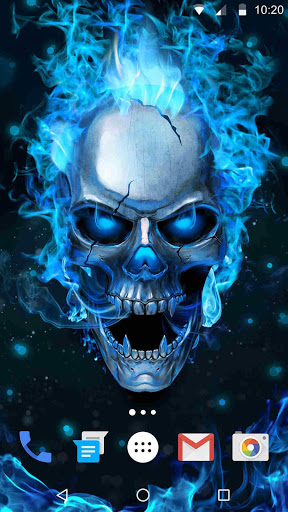 Blue Skull Live Wallpaper APK for Android Download