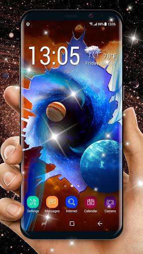 3D Outerspace Galaxy Live Wallpaper - عکس برنامه موبایلی اندروید