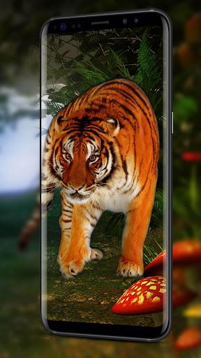 Tiger Live Wallpaper 2018 - Image screenshot of android app