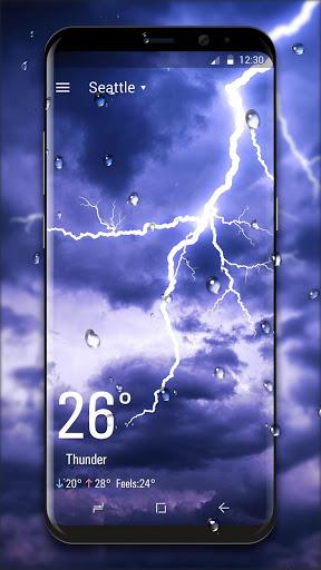 Real Time Weather Live Wallpaper - Image screenshot of android app