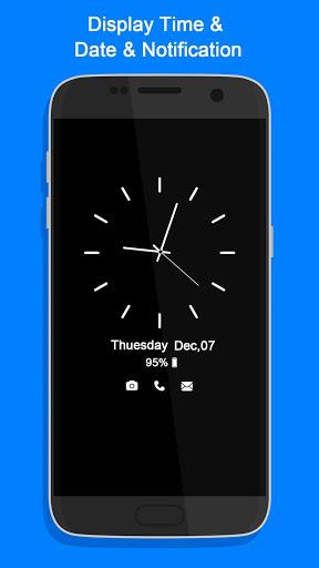 Always On Display-- AMOLED & Clock Lock Screen - Image screenshot of android app
