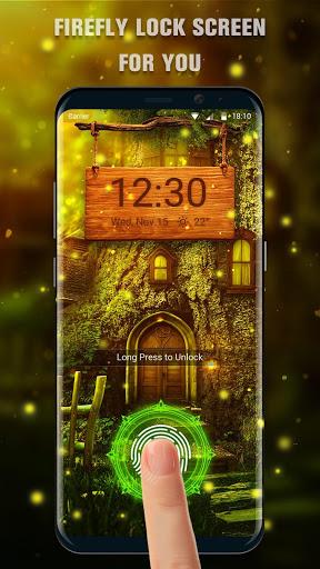 Firefly Fingerprint Lock Screen for Prank - Image screenshot of android app