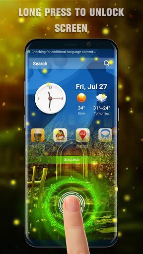 Firefly Fingerprint Lock Screen for Prank - Image screenshot of android app