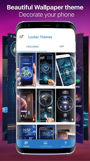 Space fingerprint style lock screen for prank - Image screenshot of android app