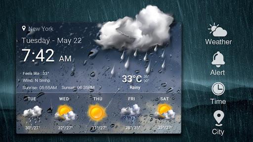 Weather Forecast App Widget - عکس برنامه موبایلی اندروید
